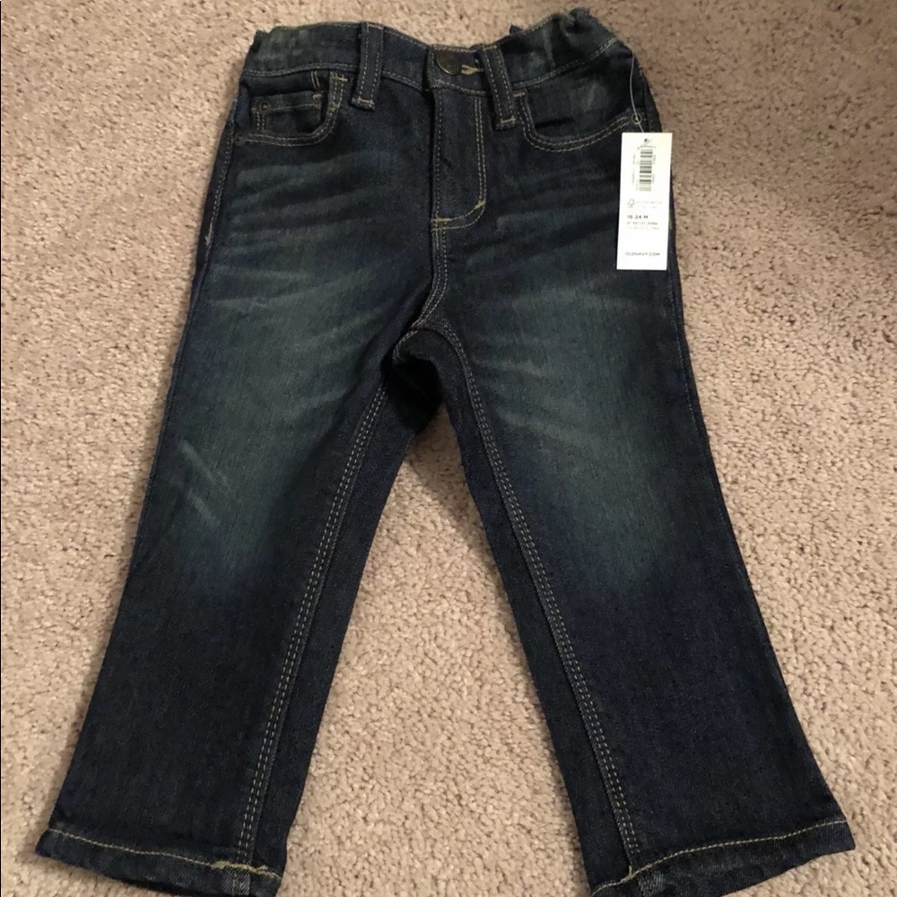 NWT Old Navy Boys 18-24 MONTHS Dark Wash Jeans